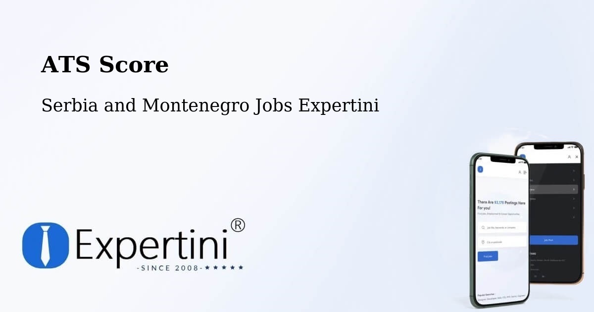 Resume ATS Score & Job Description Match Tool – Indian Head - Serbia and Montenegro Jobs Expertini